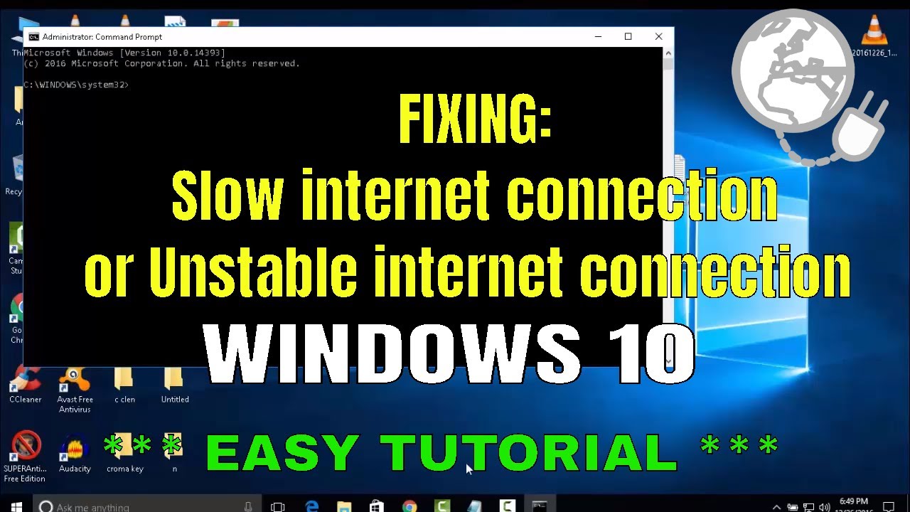 download speed slow but internet fast windows 10
